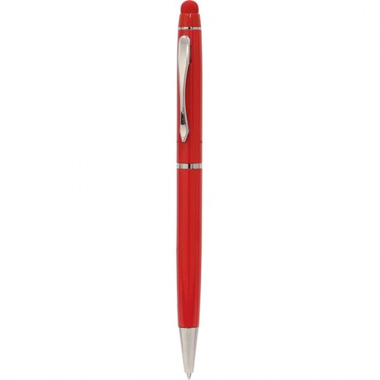 Promosyon Metal Touchpen Tükenmez Kalem Kırmızı