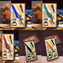 Promosyon Tüylü Mürekkepli Divit Hokka Seti