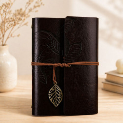 Promosyon Çizgisiz Yaprak Tasarımlı Defter