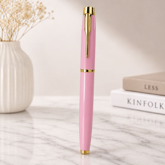 Promosyon Metal Pembe Roller Kalem