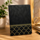 Promosyon Siyah Gold Desenli Deri Defter Promosyon Siyah Gold Desenli Deri Defter